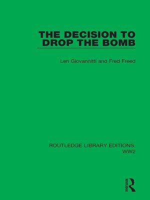 cover image of The Decision to Drop the Bomb